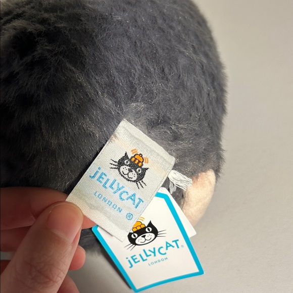 Jellycat Plush Mouse Toy - Gray and Cream - Picture 7 of 7